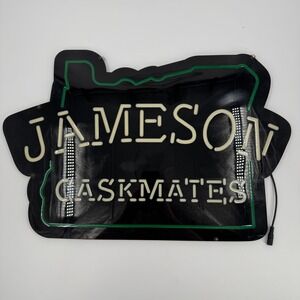 Jameson Caskmates LED Sign Oregon State Shape Bar‎ Decor Black Green 23x16